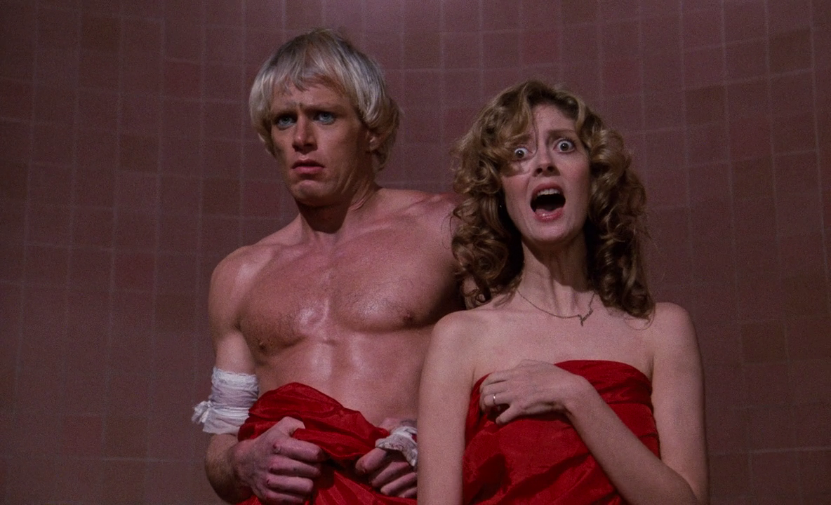 Сьюзен Сарандон в мюзикле "Шоу ужасов Рокки Хоррора" (1975) .